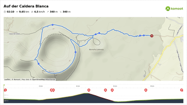 Lanzarote Wanderweg: Caldera Blanca auf Komoot