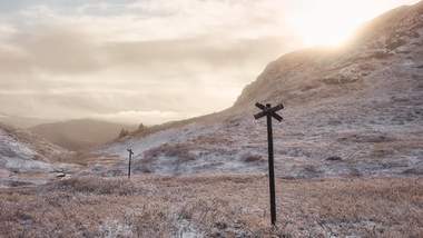 Åre Schneelandschaft: Wandern am Mullfjället