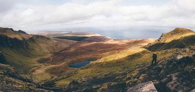 Wanderung mit imprägnierter Jacke auf der Isle of Skye