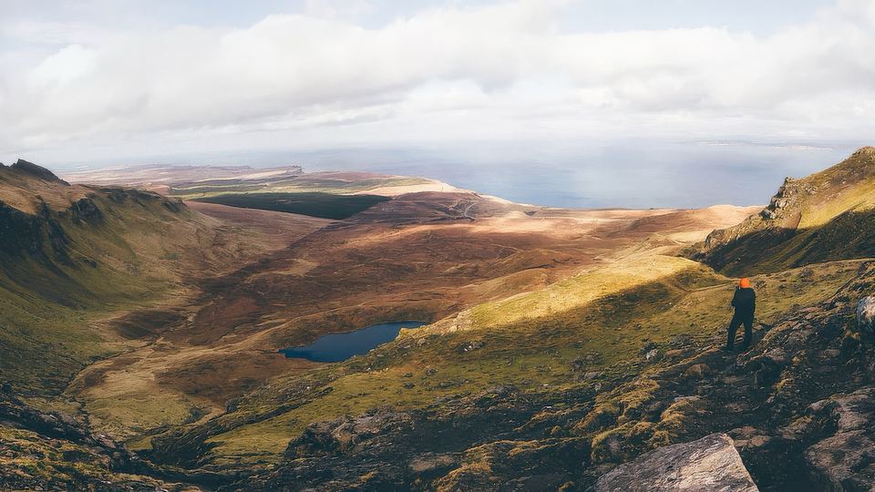 Wanderung mit imprägnierter Jacke auf der Isle of Skye