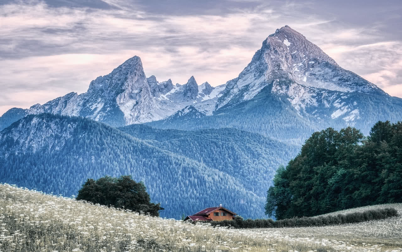 Berchtesgaden: Blick auf die Watzmann-Familie